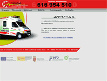 Tablet Screenshot of ambulanciastorrenas.com